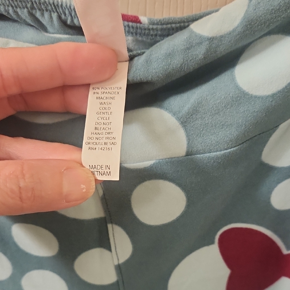 LulaRoe Polka Dot Minnie Mouse Leggings One Size - Picture 3 of 4